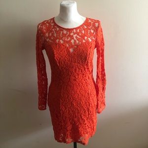 H&M Lace Long Sleeve Dress